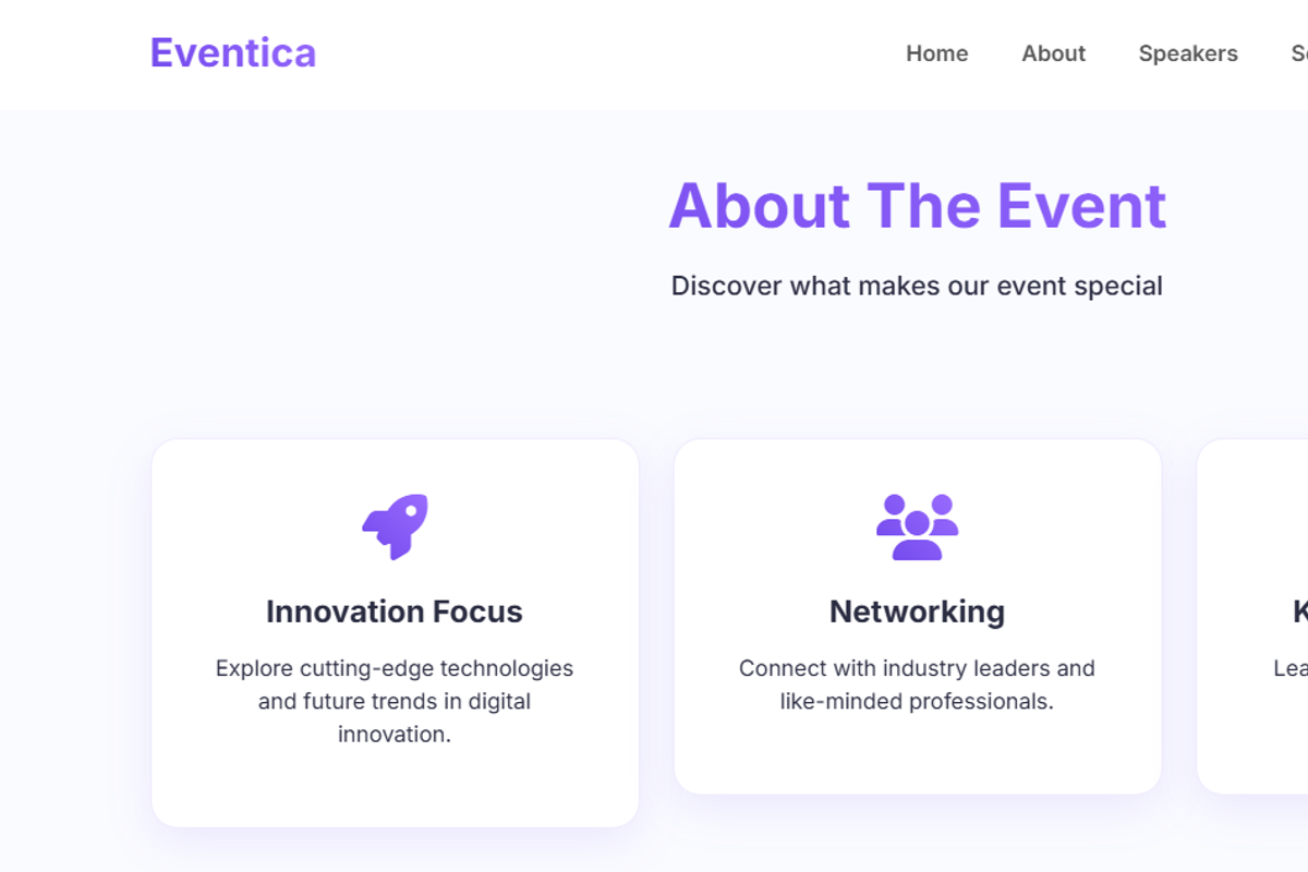 Modern Event & Webinar Landing Page, a HTML Template by StevenIMANZI (Photo 7 of 8)