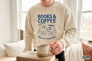 Books & Coffee Belong Together Book, an Object Graphic by SharpMarketplace (Thumbnail 3 of 4)