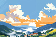 36 Italy-Themed Illustrations, a Background Graphic by h.utomo (Thumbnail 18 of 36)