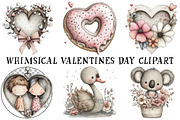 Whimsical Valentines Day Clipart, an Illustration by OK Design (Thumbnail 2 of 6)
