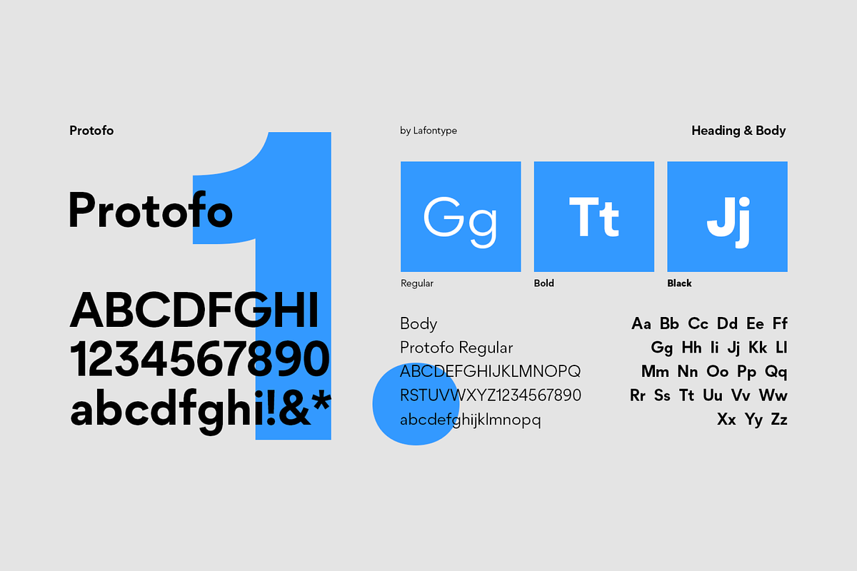 Protofo, a Sans Serif Font by Lafontype (Photo 1 of 5)