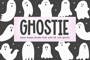 Ghostie | Halloween Doodle Font, a Handwritten Font by KA Designs