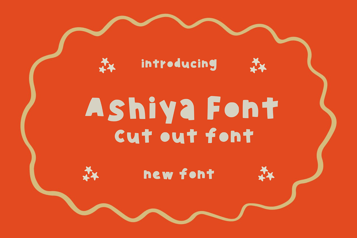 Ashiya - Playful Cutout HandDrawn, a Handwritten Font by Ashiya Pixel (Photo 8 of 13)