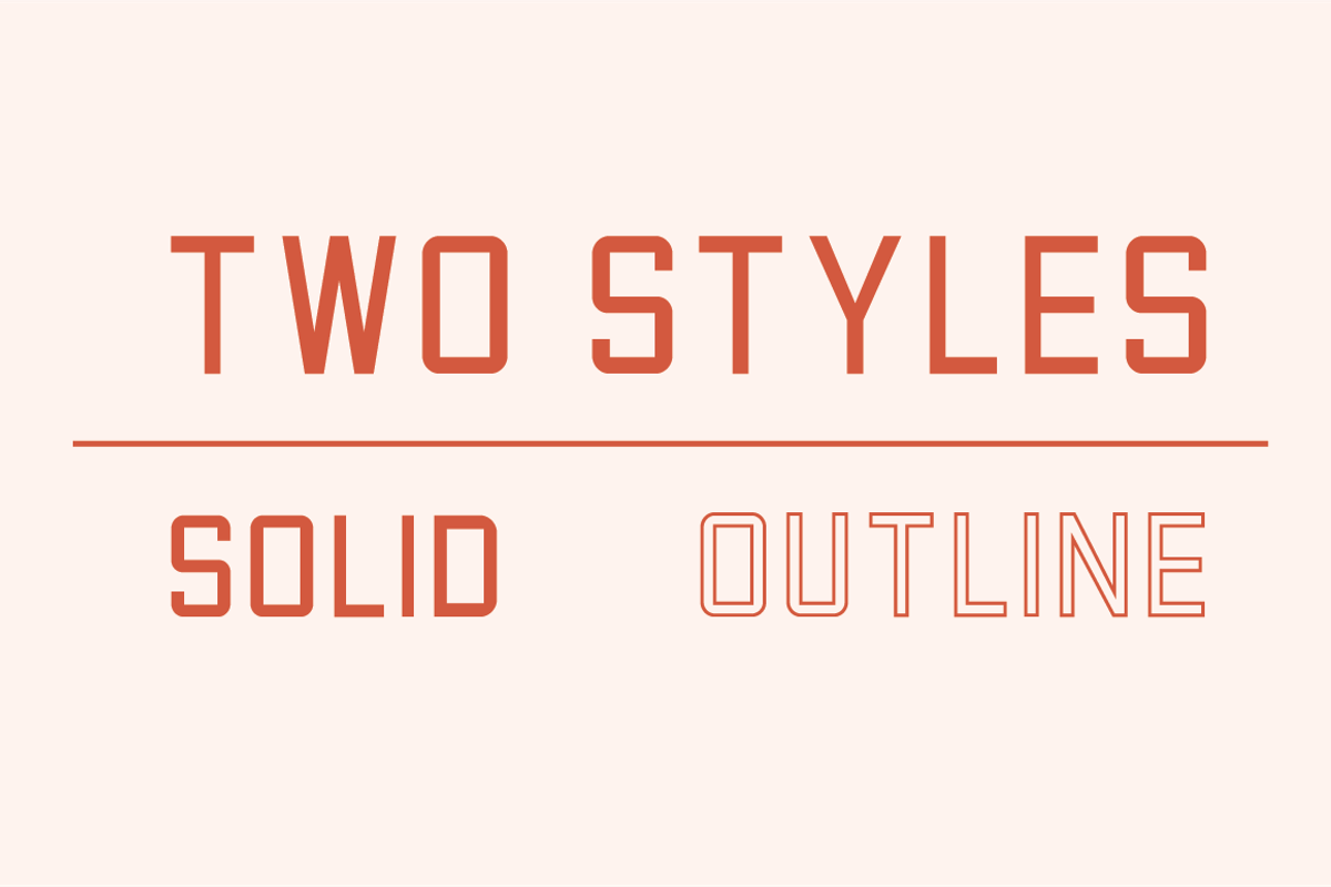 Factory Floor Font - Two Styles preview 2