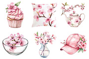 Spring Cherry Blossom Clipart, an Illustration by CitraGraphics (Thumbnail 4 of 5)