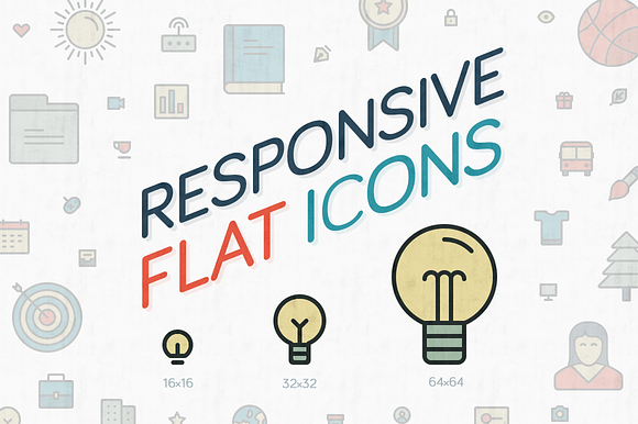 Responsive Flat Icons