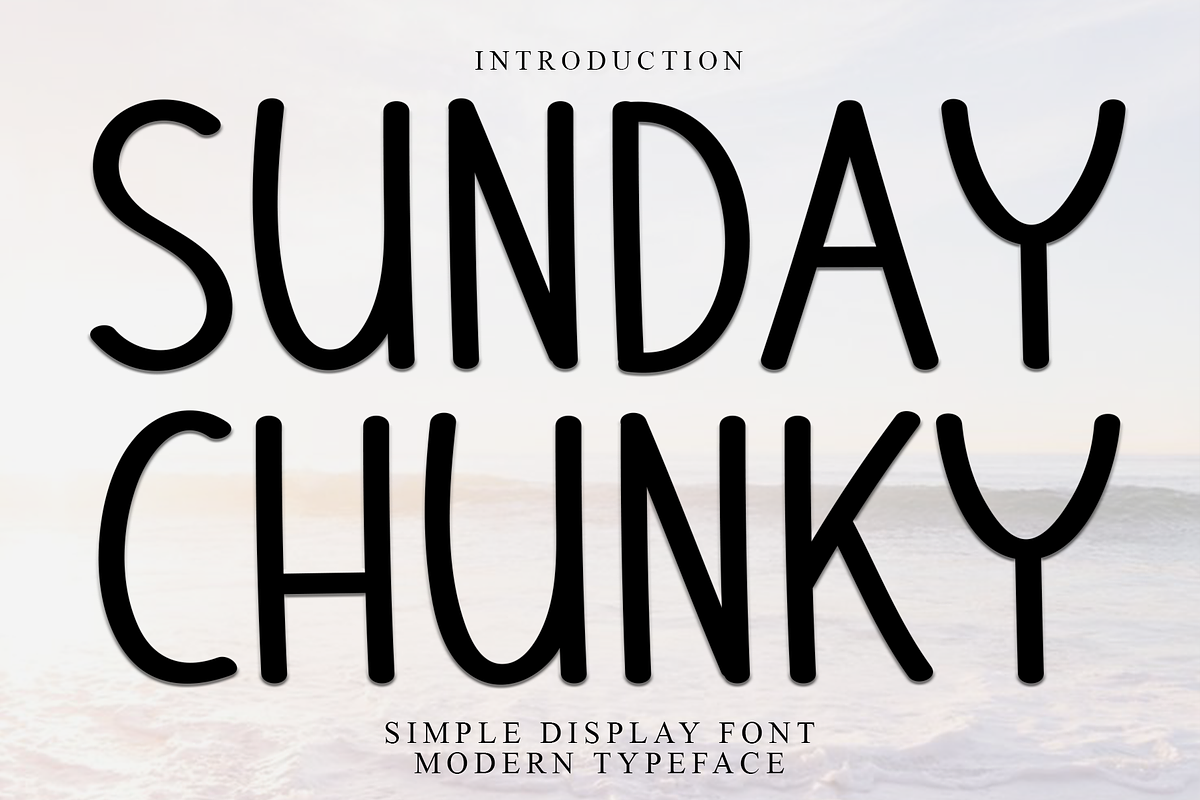 Sunday Chunky, a Sans Serif Font by InermediaSTUDIO (Photo 1 of 7)