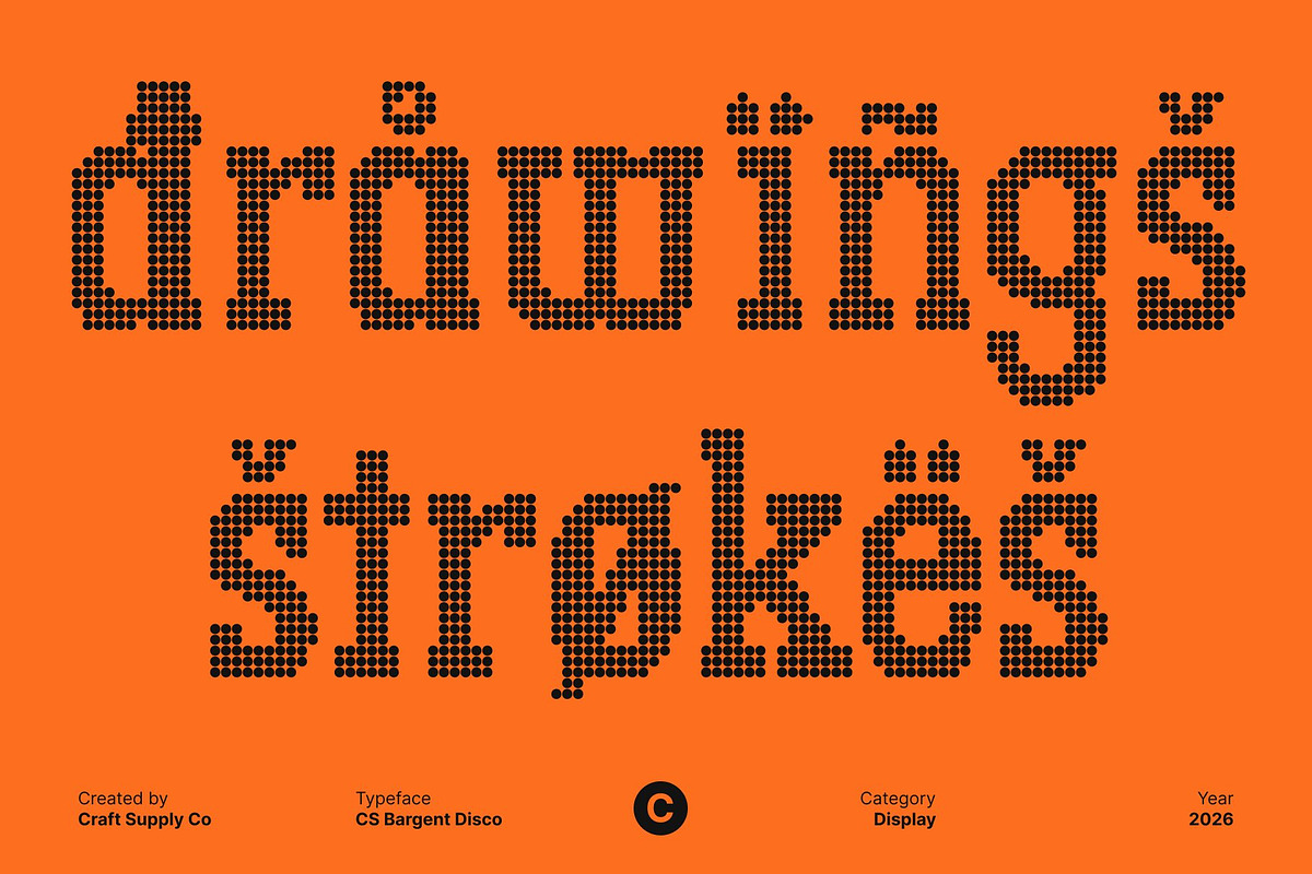 CS Bargent Disco, a Slab Serif Font by Craft Supply Co. (Photo 7 of 8)