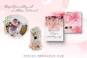 Watercolor Pack: Cerise Romance, a Texture Illustration by Design Resource Hub (Thumbnail 3 of 11)