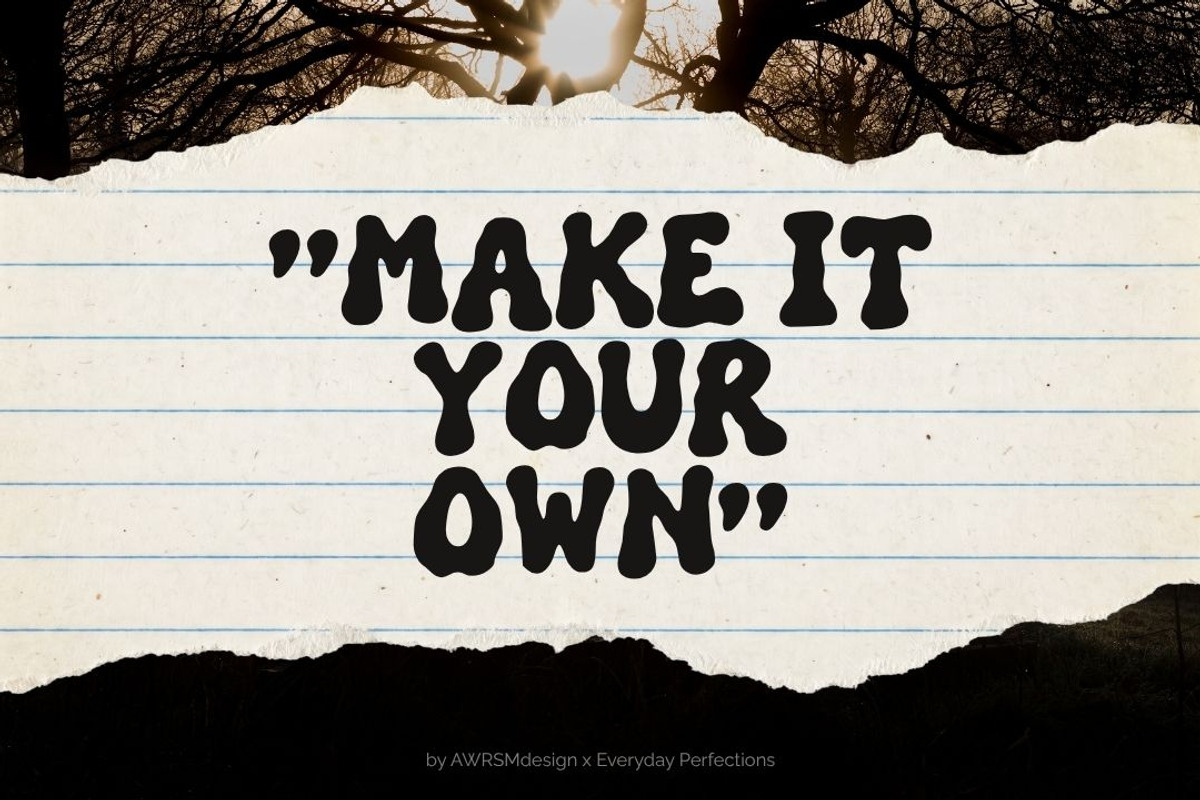 Drippo | Spooky Decorative Font, a Handwritten Font by Everyday Perfection (Photo 4 of 5)