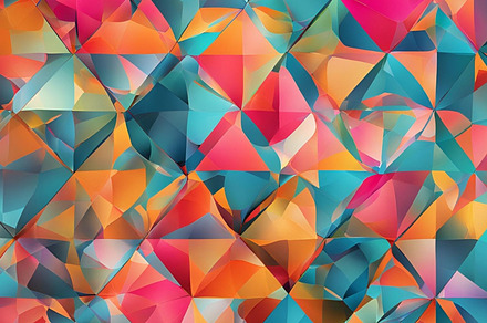 triangles geometrical shapes image, an Abstract Photo by ComfortQ