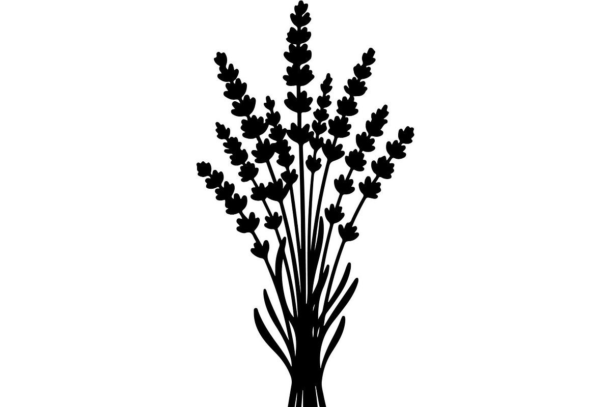 Lavender Flower Silhouette, an Object Graphic by Designer_Momina (Photo 5 of 20)