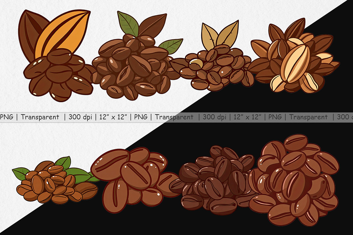 Cocoa Beans Clipart, an Object Graphic by Artnoy (Photo 2 of 5)