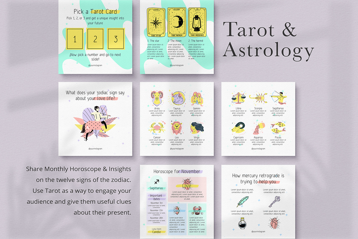 Mystic Coach Instagram Templates, a Social Media Template by Sakura Digitals (Photo 3 of 6)