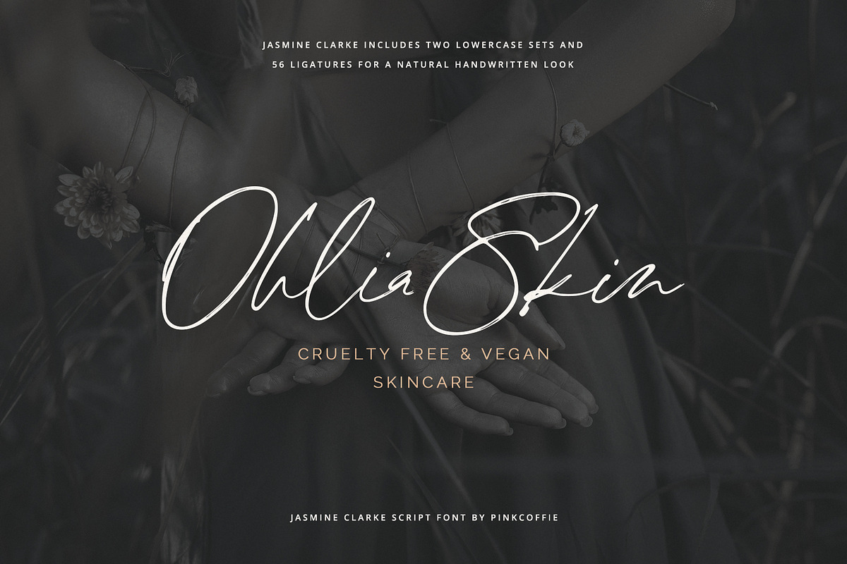 Jasmine Clarke | Casual Chic Font, a Script Font by Pink Coffie (Photo 4 of 23)