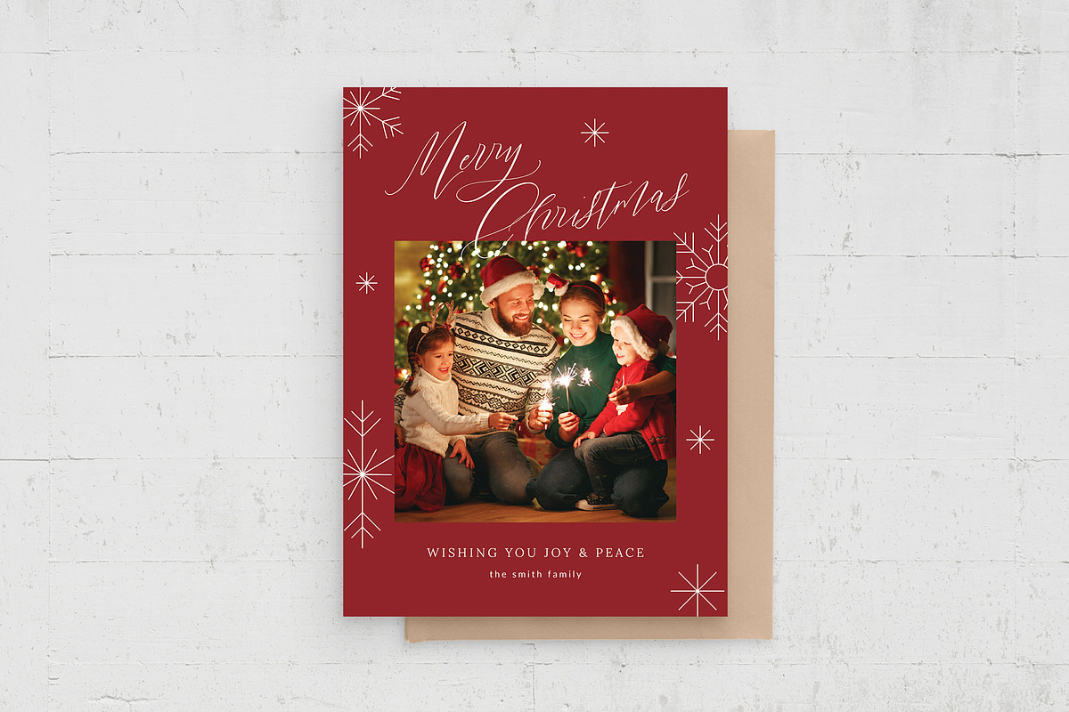 Christmas Greetings Card Template, a Stationery Template by BrandPacks (Photo 3 of 4)