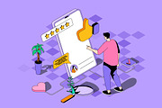 Business Isometric Web Illustrations, a Templates & Theme by alexdndz (Thumbnail 2 of 21)