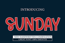 Sunday Script Handwritten