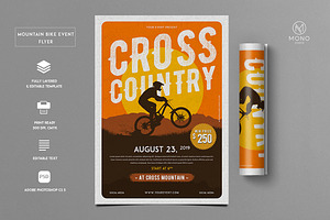 Mountain Bike Event Flyer, a Flyer Template by monogrph