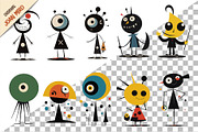 Characters in the style of Joan Miro, an Animal Illustration by KENO Mascots (Thumbnail 4 of 5)
