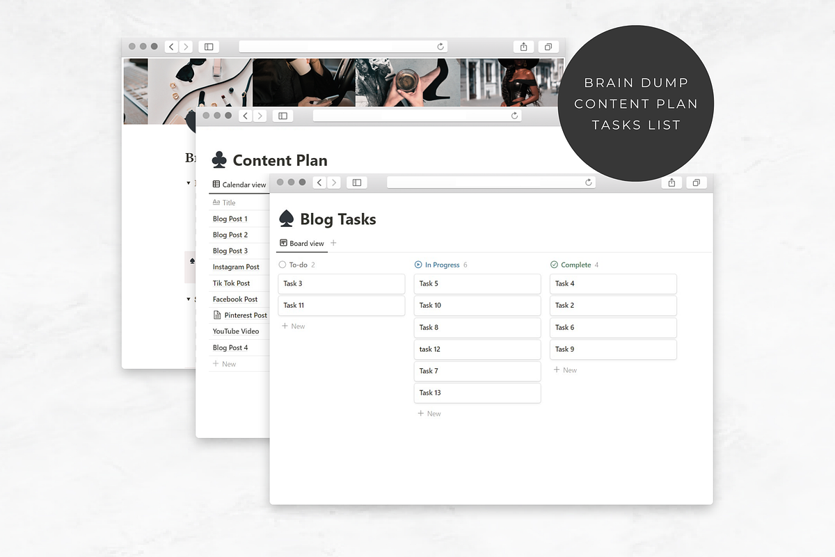 Content Planner for Notion, a Templates & Theme by AestheticOrganizer (Photo 9 of 11)