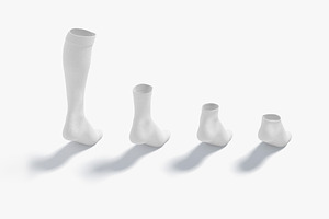 Single Socks On Tiptoe 3D Model