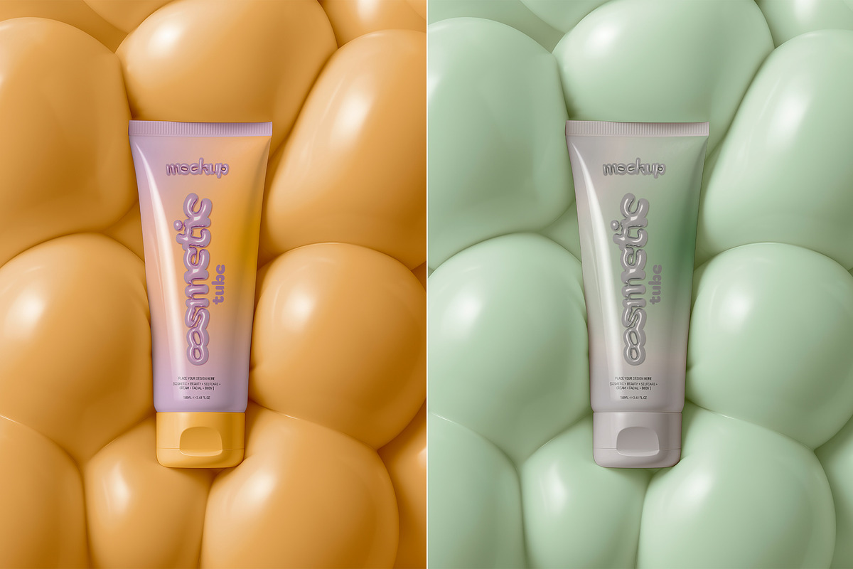 Cosmetic Tube Product Mockup, a Packaging Mockup by The Rose Project (Photo 1 of 2)
