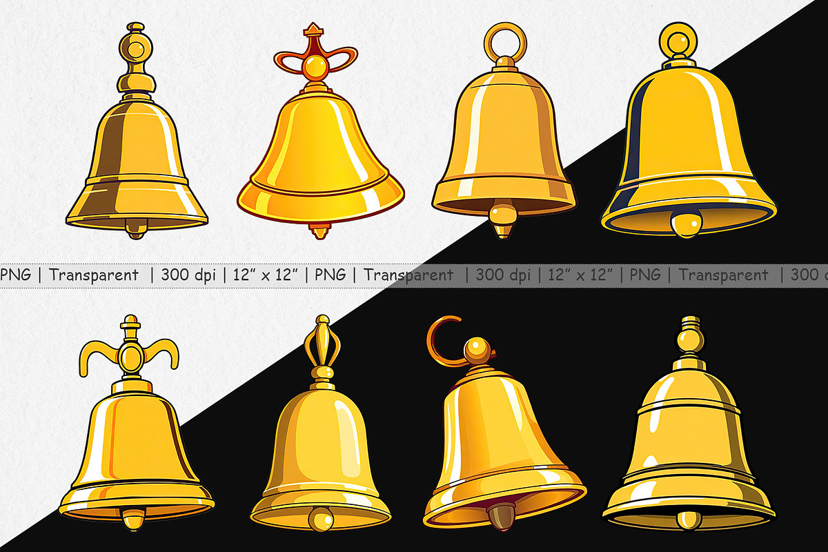 School Bell Clipart, a Graphic by Artnoy (Photo 2 of 5)