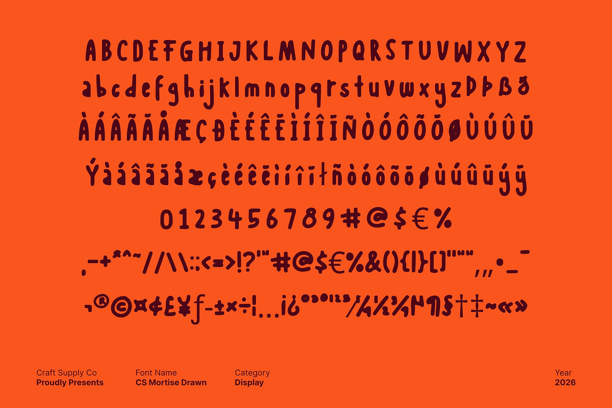 CS Mortise Drawn, a Handwritten Font by Craft Supply Co. (Photo 8 of 8)