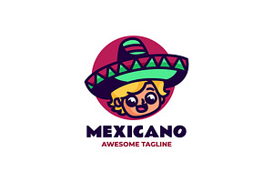 Mexican Boy Mascot Cartoon Logo, a Branding & Logo Template by Artnivora.Std