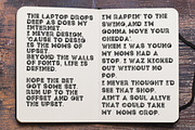 Phatty family display fonts, a Font by Mike Brennan Art & Design (Thumbnail 6 of 6)