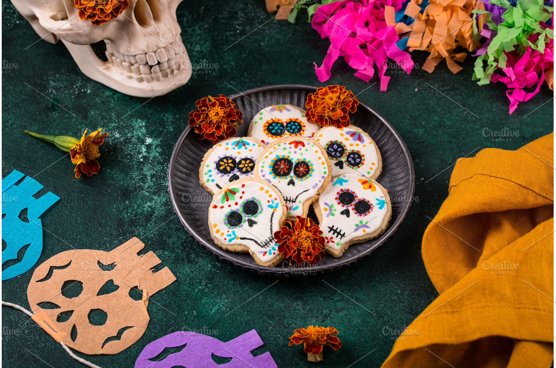 Mexican Halloween Dia de los Muertos, a Holiday Photo by Yulia Furman