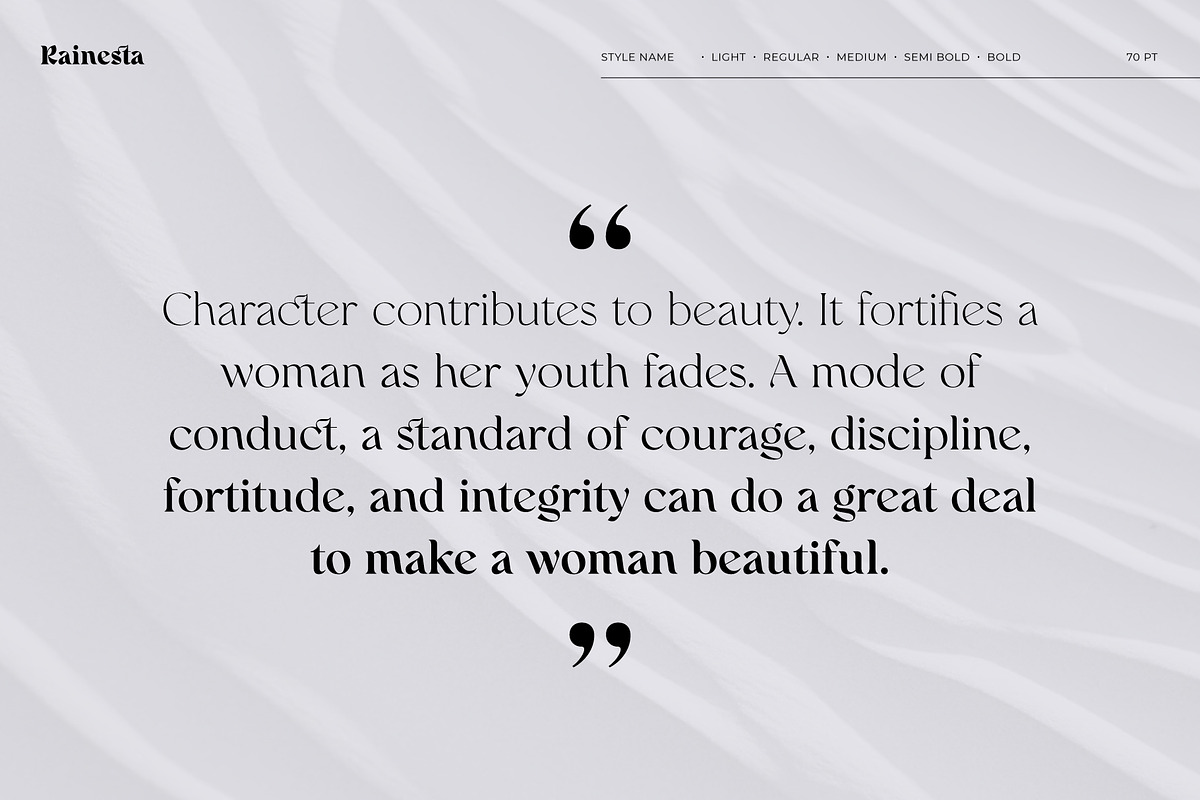 Rainesta Font, a Serif Font by Digitype Studio (Photo 3 of 10)