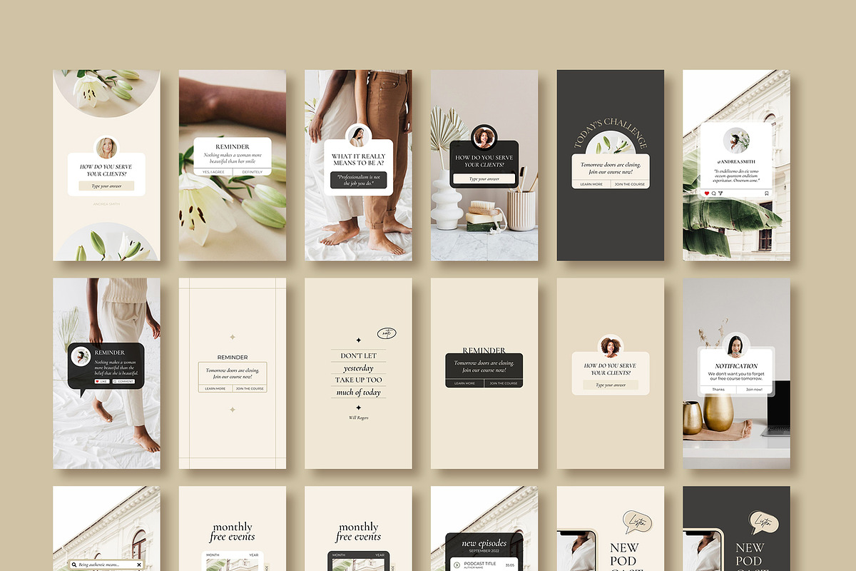 Instagram Feed Templates for Coaches, a Social Media Template by Mirazz (Photo 26 of 29)