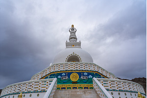 Shanti Stupa in Leh, Ladakh