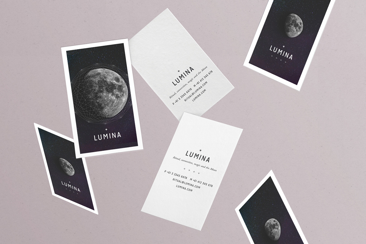 LUMINA Business Card Template, a Business Card Template by 46&2 Collective (Photo 6 of 10)