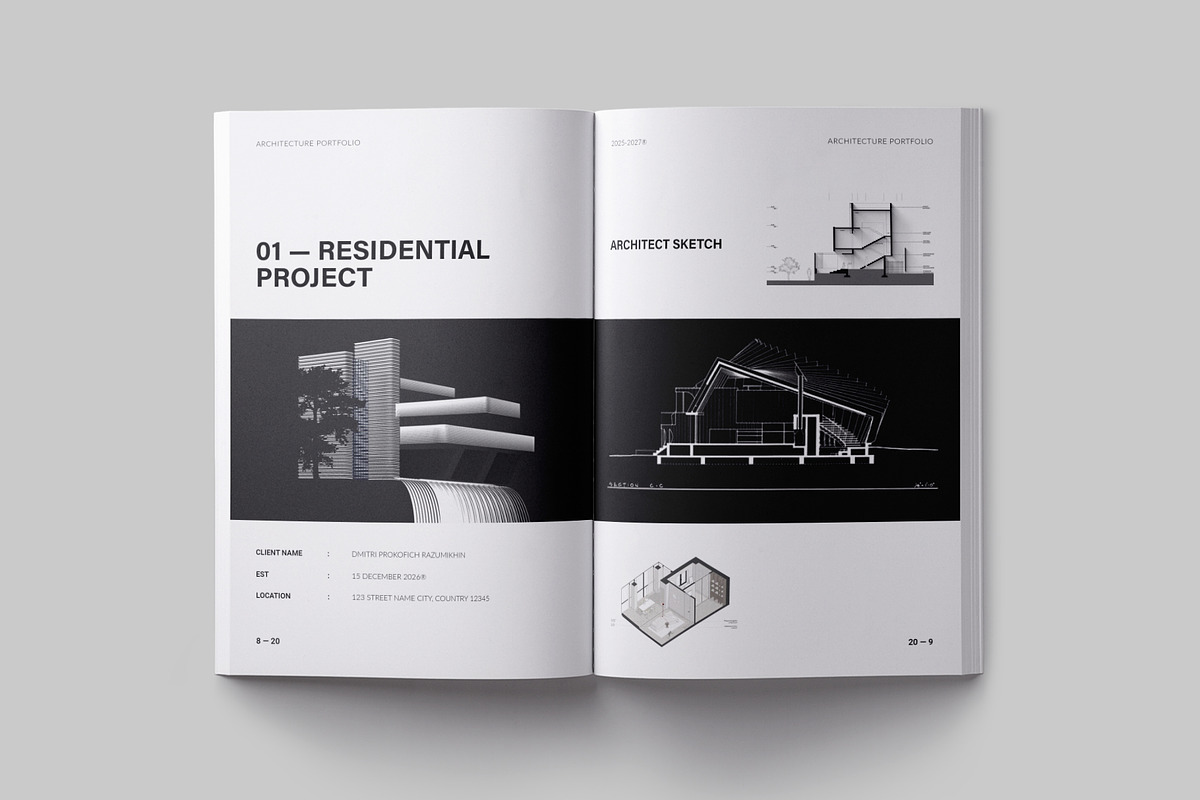 Architecture Portfolio Template, a Brochure Template by ElvinPrint (Photo 4 of 13)