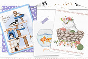 Cat Illustrations Patterns & Borders, a Graphic by Pretty Little Lines (Thumbnail 8 of 17)