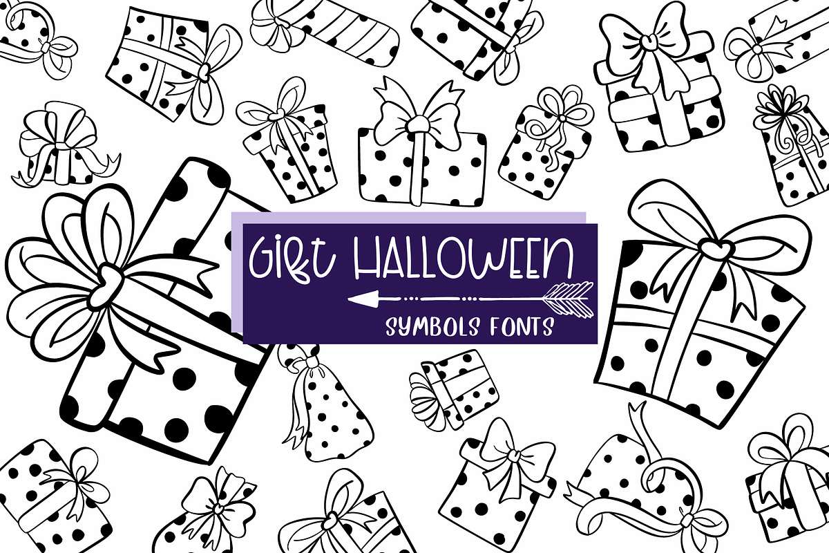 Gift Halloween | Symbols Fonts