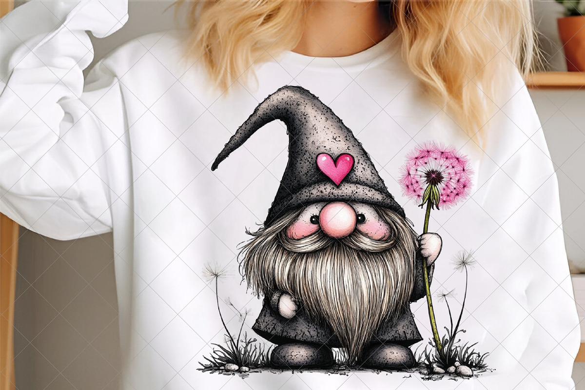 Gothic Love Gnomes Valentine Gnome, an Illustration by SinaCreation (Photo 6 of 7)