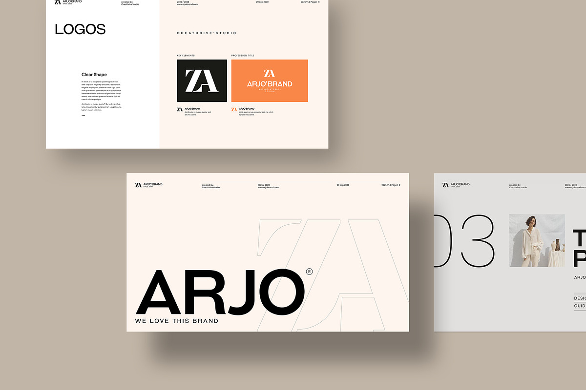 ARJO | Brand Guidelines Canva, a Presentation Template by creathrivestudio (Photo 11 of 13)