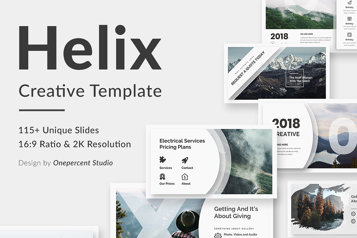Helix Creative Powerpoint Template, a Presentation Template by One ...