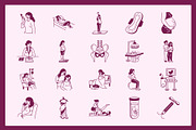 Medical Obgyn Doodles, an Outline Icon by Vectors Market (Thumbnail 6 of 9)