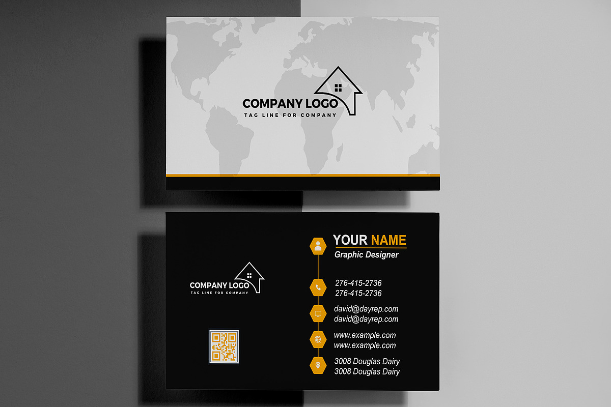 Professional Card Template preview 2
