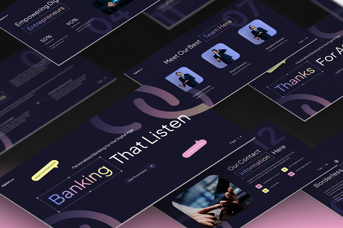Digital Bank Presentation preview 3