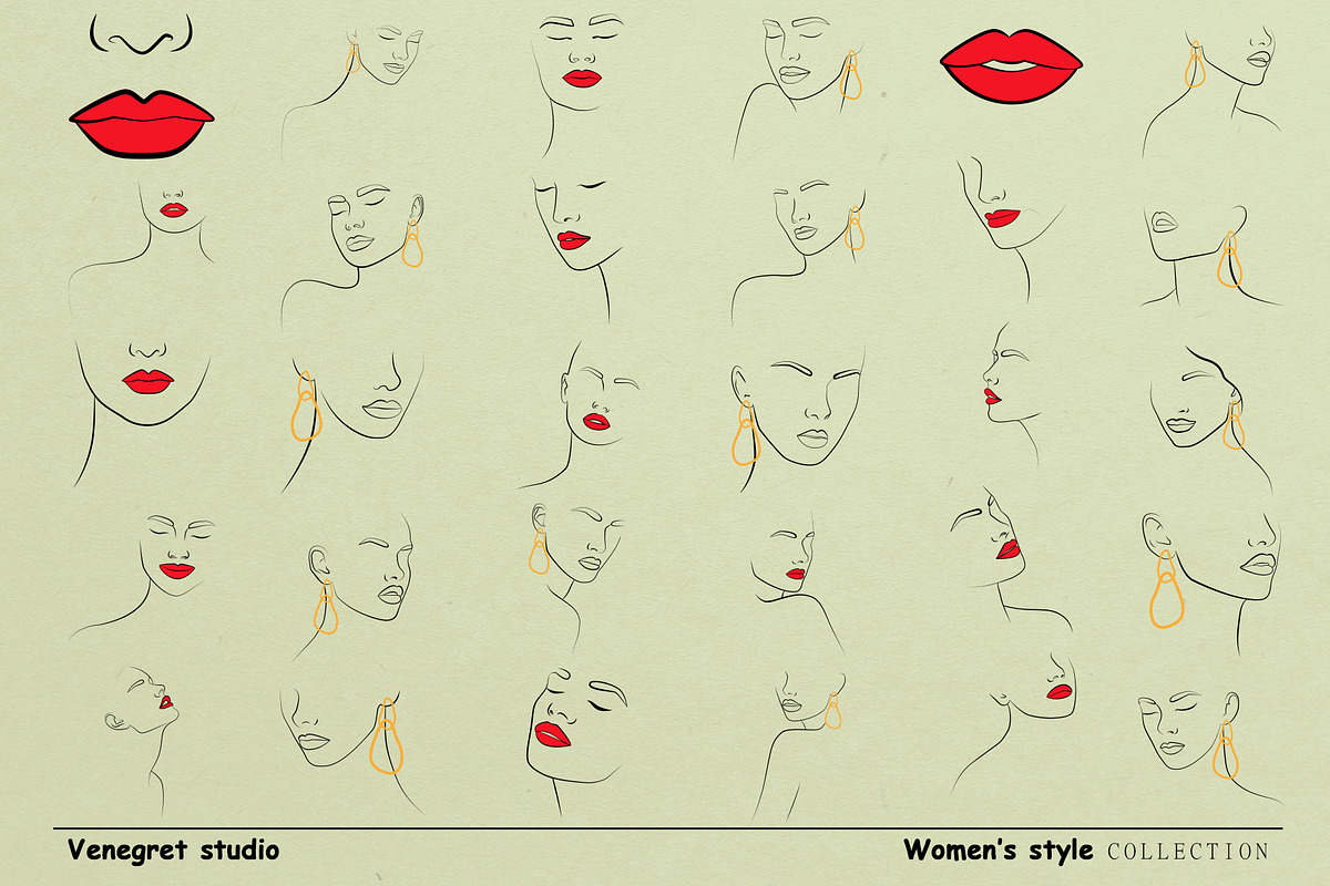 Women's style, a Decorative Illustration by Vinegret -Shop (Photo 4 of 4)