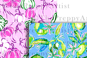 Preppy Pattern Set