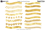 Procreate Sequin Trims Brushes, a Brush Add-On by Fashion Workshop Bkk (Thumbnail 7 of 11)