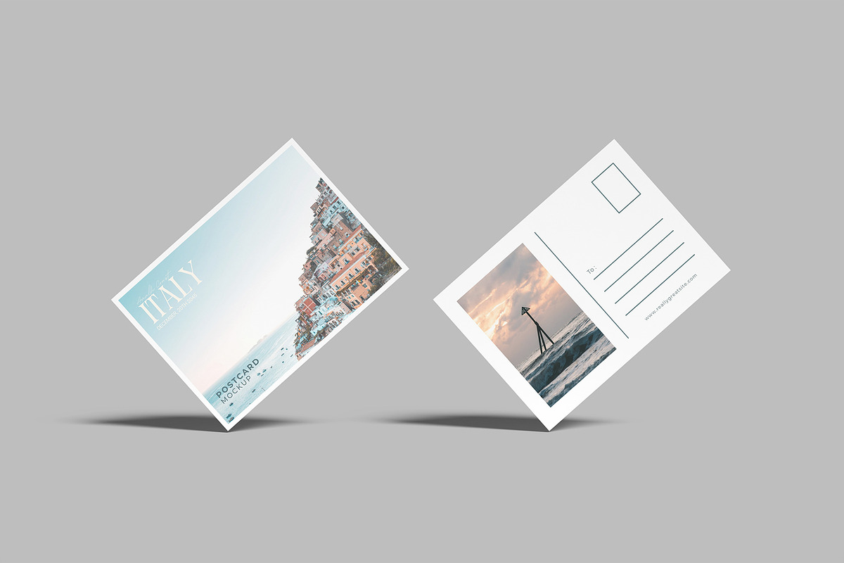 Postcard Mockup, an Advertising Mockup by Bangdastudio (Photo 10 of 11)