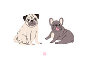 Cute dogs of different breeds set, an Animal Illustration by vik.stock (Thumbnail 3 of 11)